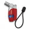 Primus PowerLighter III Iskrowa zapalarka kuchenna – czerwona, na gaz do wielokrotnego napełniania, wiatroszczelna, regulowany płomień, outdoor i camping