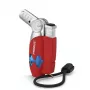 Primus PowerLighter III Iskrowa zapalarka kuchenna – czerwona, na gaz do wielokrotnego napełniania, wiatroszczelna, regulowany płomień, outdoor i camping