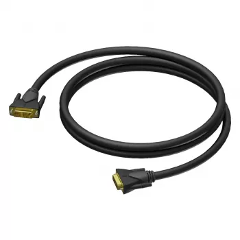 PROCAB CLV140/3 kabel DVI-D Dual Link 3m - 2560x1600 @60Hz, pozłacany, podwójnie ekranowany