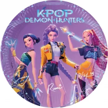 PROCOS K-Pop Demon Hunters papierowe talerze 23cm 8 szt. (98638)