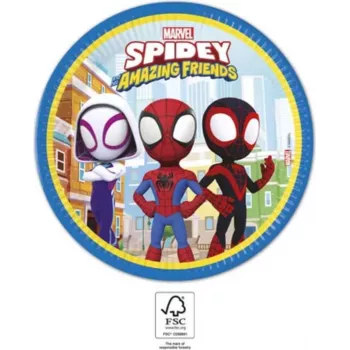 Procos Marvel's Spider-Man Papierowe Talerze 23cm 8-Pak 94876