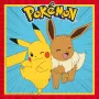Procos Pokemon 2-warstwowe papierowe serwetki 20 szt., 33 x 33 cm, wielokolorowe 98393