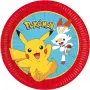 Procos Pokemon papierowe talerze 8-pak 23cm jednorazowe talerze imprezowe 98391