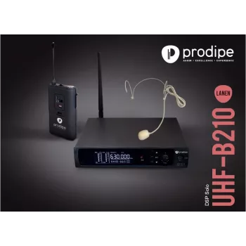 Prodipe B210SOLO DSP UHF Bezprzewodowy System Mikrofonu Nagłownego (F5, 863-865 MHz)