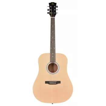 Prodipe Guitars SD25 Gitara Akustyczna Dreadnought - Lity Świerk Sitkajski, Tył i Boki Mahoniowe, Naturalny Połysk