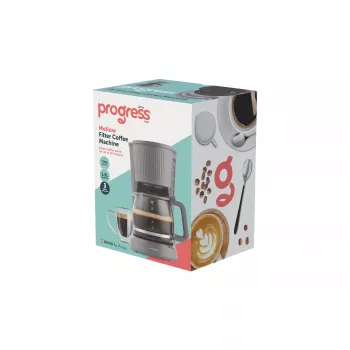 Progress EK6658PVDE Mellow Ekspres do Kawy Filtrowanej - 1.25L, 900W, Szary/Srebrny