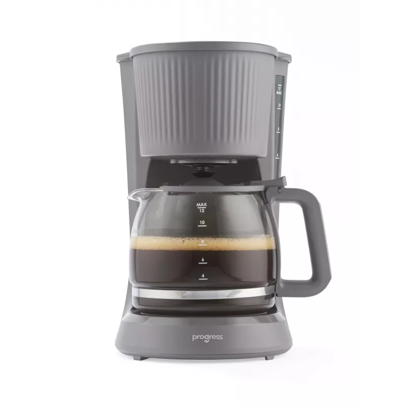 Progress EK6658PVDE Mellow Ekspres do Kawy Filtrowanej - 1.25L, 900W, Szary/Srebrny