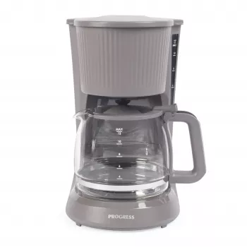 Progress EK6658PVDE Mellow Ekspres do Kawy Filtrowanej - 1.25L, 900W, Szary/Srebrny
