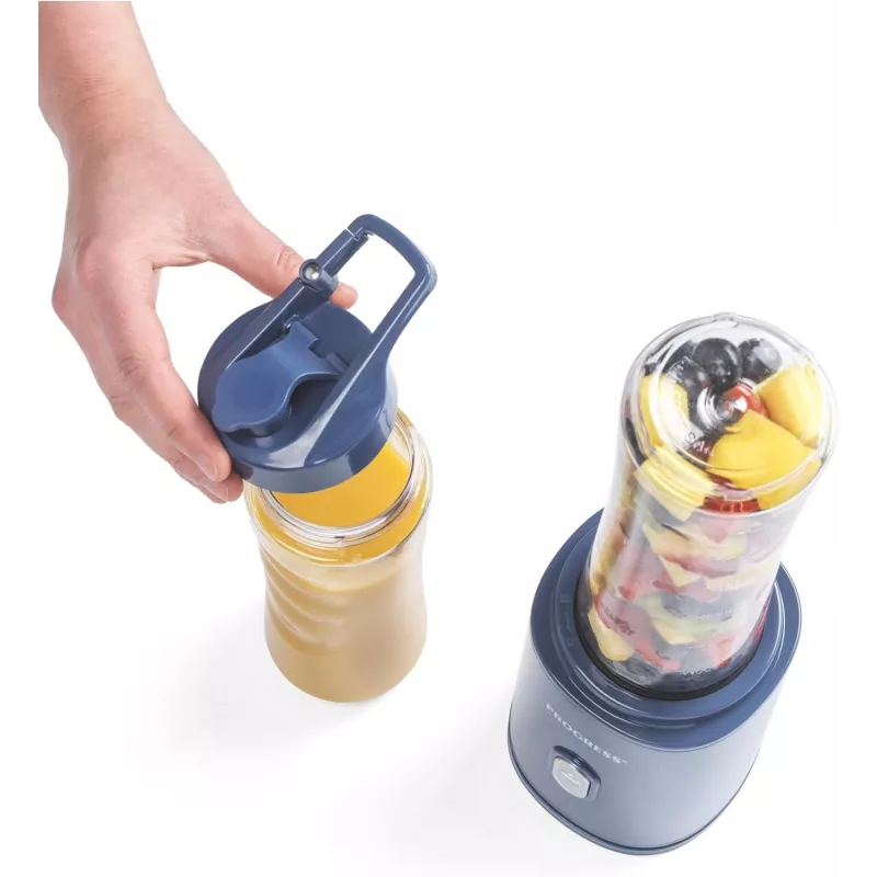Progress EK6693PVDE Smoothie To Go Blender osobisty 300 W Czarny/Stal nierdzewna