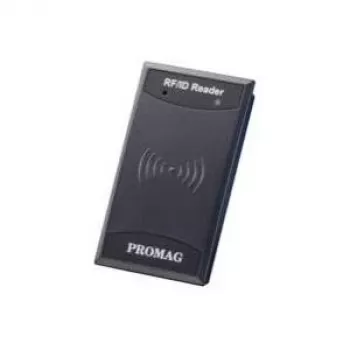 Promag MF700-10 Czytnik RFID, 13,56 MHz MIFARE, RS232/Wiegand/MSR ABA Track 2, otwarty koniec kabla, 47x16x83 mm