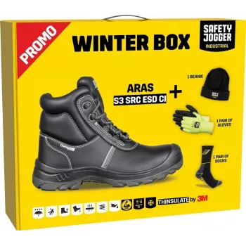 PROMOARAS 44 ARAS Winter Box z darmowymi gadżetami - Tajemnicze pudełko z technologią, 3-5 niespodzianek elektronicznych, premium opakowanie z recyklingu, uniwersalna kompatybilność