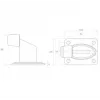 PSG 60.038.7016 Antracytowy gumowy ogranicznik bramy, cylindryczny, średnica 40 mm, wysokość 30 mm, RAL 7016