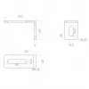 PSG 60.041.7016 Guide Roller Angle Bracket 100x60mm Anthracite Grey RAL7016