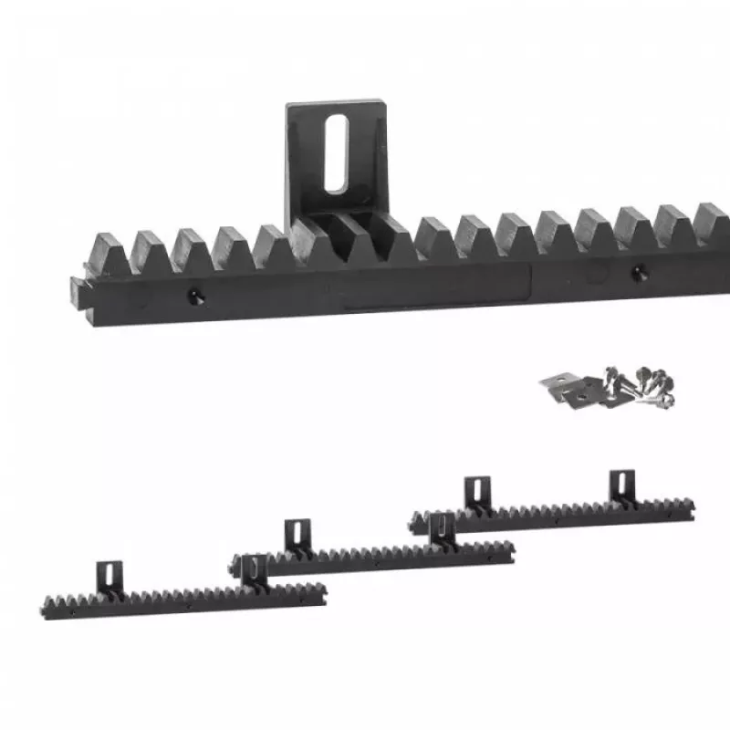 PSG 60.055 Krótka nylonowa zębatka do bram przesuwnych do 600 kg – TW.3XL333X18, moduł M4, 333 mm