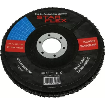 PSG Star Flex T29 Tarcza listkowa 125 mm x 22,23 mm Grit 60 INOX TLI1252260