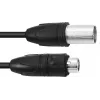 Kabel DMX PSSO IP65 3-pinowy 15m Czarny 30227841