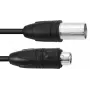 Kabel DMX PSSO IP65 3-pinowy 15m Czarny 30227841