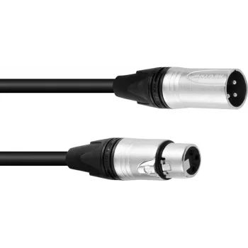 Kabel DMX PSSO XLR 3-pin 20m czarny złącza Neutrik 30227818