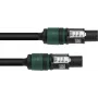 PSSO Kabel głośnikowy Speakon 4x2,5 mm² 0,5 m Czarny 30227928