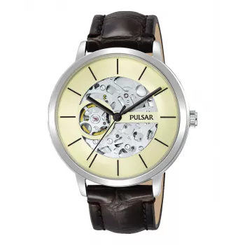 Zegarek męski Pulsar P8A005X1 Kwarcowy Analogowy 42 mm Stal nierdzewna Niebieska tarcza