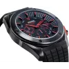 Zegarek męski Pulsar kwarcowy chronograf PT3463X1 - koperta ze stali nierdzewnej 45mm, niebieska tarcza, brązowy pasek skórzany, wodoodporność 100m