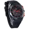 Zegarek męski Pulsar kwarcowy chronograf PT3463X1 - koperta ze stali nierdzewnej 45mm, niebieska tarcza, brązowy pasek skórzany, wodoodporność 100m