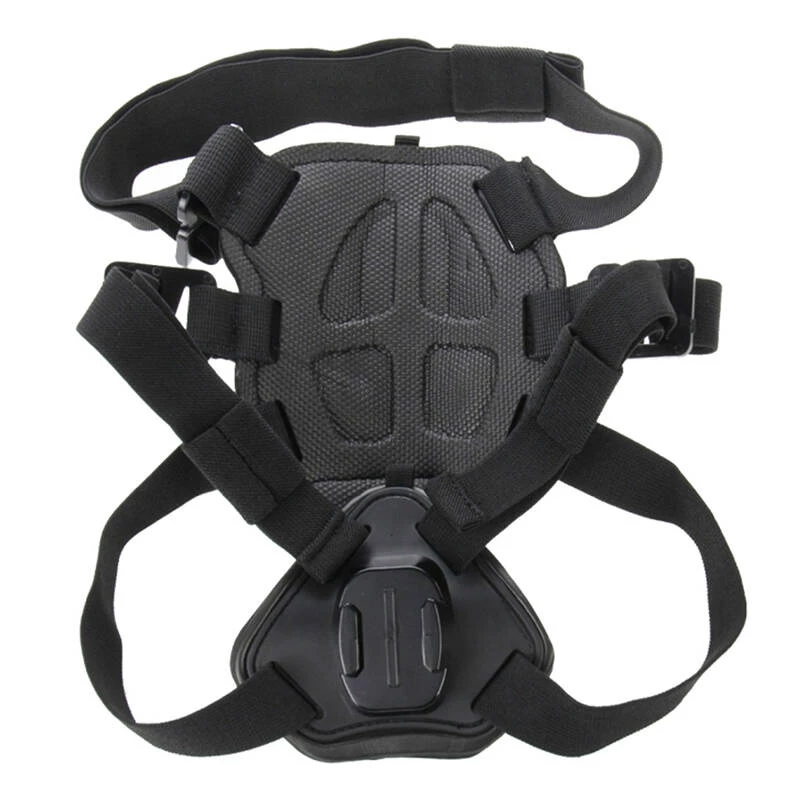 PULUZ Dog Chest Strap for Action Cameras (GoPro, Insta360, DJI Action) - Black