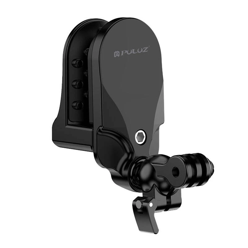 Uchwyt kaskowy PULUZ do kamer sportowych (DJI Action, GoPro Hero) Czarny