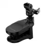 Uchwyt kaskowy PULUZ do kamer sportowych (DJI Action, GoPro Hero) Czarny