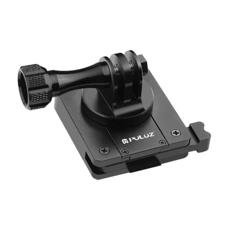 Uchwyt kaskowy PULUZ do kamer sportowych (DJI, GoPro, Insta360) - Czarny
