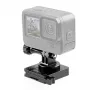 Uchwyt kaskowy PULUZ do kamer sportowych (DJI, GoPro, Insta360) - Czarny