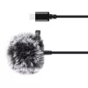 PULUZ Mikrofon krawatowy z klipsem PU425 1,5m USB-C
