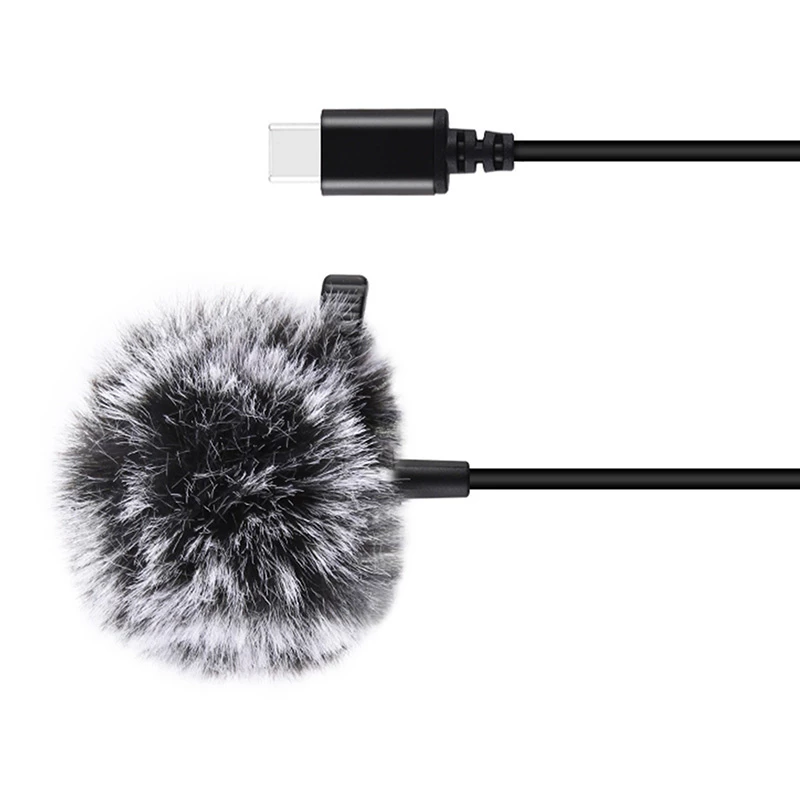 PULUZ Mikrofon krawatowy z klipsem PU425 1,5m USB-C