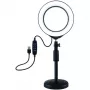 PULUZ LED Ring Light 16cm z Statywem 18-28cm USB