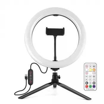 PULUZ LED Ring Light 26cm z 8,3cm statywem USB