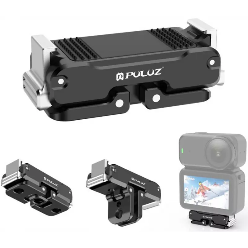 PULUZ Magnetic Metal Holder for DJI Osmo Pocket 2 (Black)