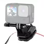 PULUZ Uchwyt do szyby motocykla do kamer sportowych (DJI Osmo Action 4, GoPro Hero 12, Insta360 Ace Pro / X4) - Czarny