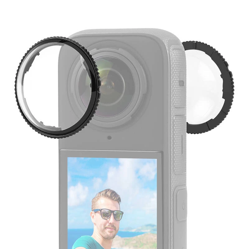 PULUZ Optical Glass Lens Cover dla Insta360 X4 (2 szt.)