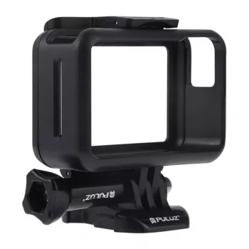Puluz etui ochronne do DJI Osmo Action - czarna rama PC z mocowaniem cold shoe, szybkozłączką