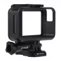 Puluz etui ochronne do DJI Osmo Action - czarna rama PC z mocowaniem cold shoe, szybkozłączką