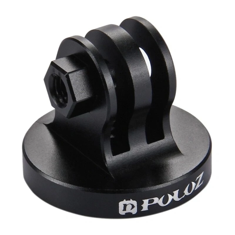 PULUZ PU145B adapter do montażu kamery akcji ze stopu aluminium CNC z gwintem statywowym 1/4 cala, czarny