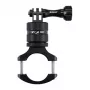 PULUZ PU223B Uchwyt Rowerowy na Telefon z Aluminium, Obrotowy 360 Stopni - Czarny