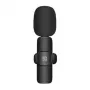 PULUZ PU3082B Bezprzewodowy mikrofon krawatowy z odbiornikiem USB-C, 2.4GHz, dookólny, zasięg 20m, do smartfonów i tabletów