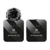 PULUZ PU3153B Bezprzewodowy mikrofon krawatowy 1 TX + 1 RX, 2.4GHz, USB-C, pojemnościowy dookólny, redukcja szumów, Plug-and-Play dla Android i PC
