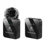 PULUZ PU3153B Bezprzewodowy mikrofon krawatowy 1 TX + 1 RX, 2.4GHz, USB-C, pojemnościowy dookólny, redukcja szumów, Plug-and-Play dla Android i PC
