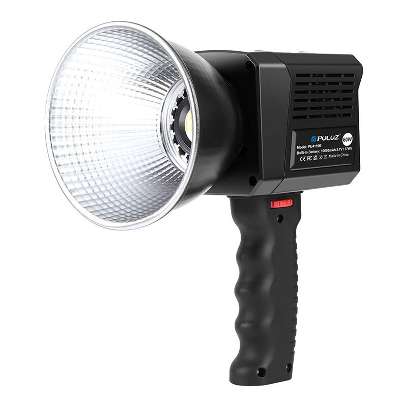 PULUZ PU4119B 60W 2500K-6500K Bi-Color COB LED Studio Light (Black)