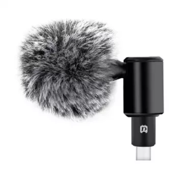 PULUZ PU425 mikrofon krawatowy USB-C z kablem 1,5 m, dookólny, plug and play