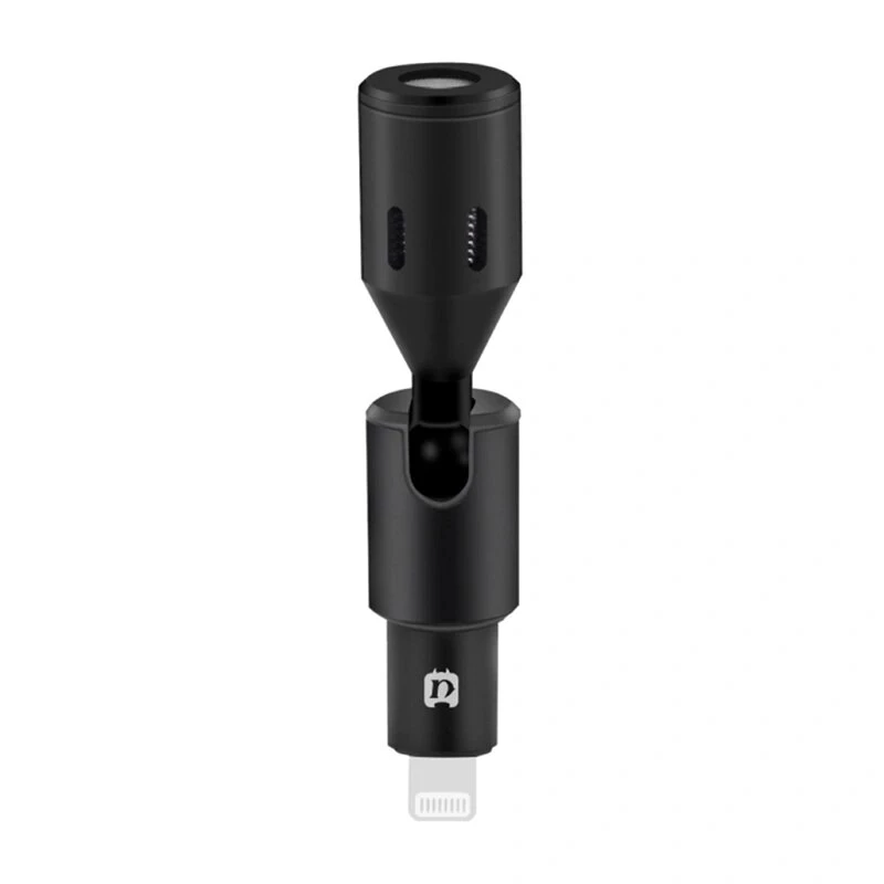 PULUZ PU615B Mikrofon pojemnościowy Lightning z dookólnym odbiorem do urządzeń iOS