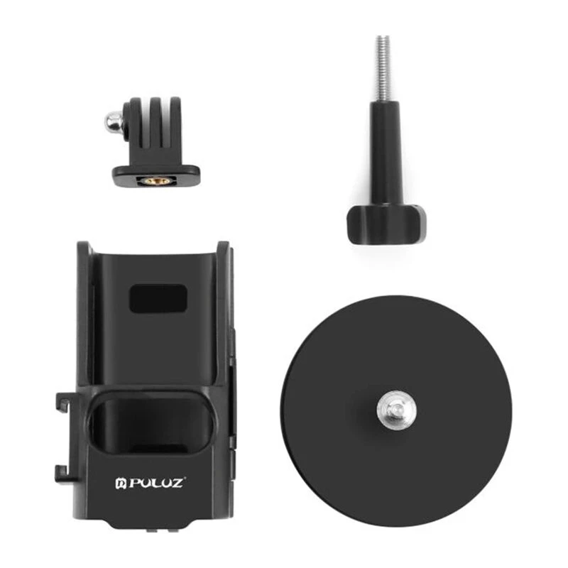 PULUZ PU724B Magnetyczna etui ochronne do DJI Osmo Pocket 3 - czarna silikonowa osłona z ochroną obiektywu