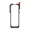 PULUZ PU759B Aluminiowa klatka ochronna ze stopu aluminium do kamery akcji Insta360 X5 z gwintami 1/4 cala-20 i mocowaniem cold shoe